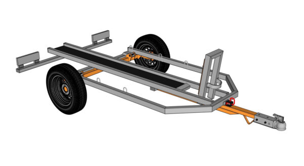 One-Person Operated Motorcycle Trailer — Official MWIG Blueprints + 3D Model — 19€ - Image 2