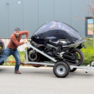 One-Person Operated Motorcycle Trailer — Official MWIG Blueprints + 3D Model — 19€